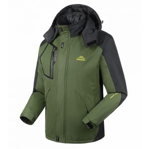 Lixada Men’s Jacket Winter Windproof Fleece Jacket Waterproof Ski Coat for Outdoor Sport Camping