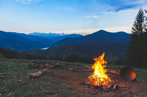 wilderness camp fire